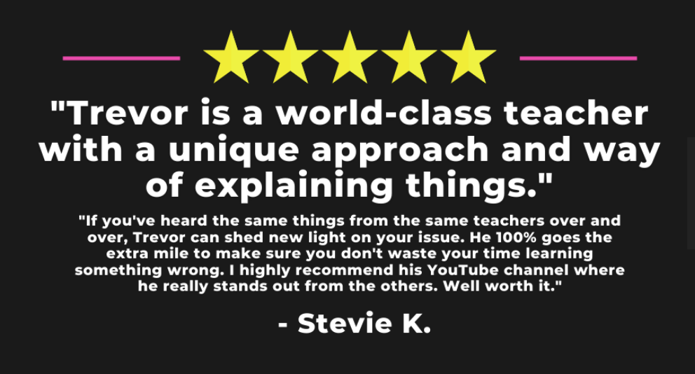Buy 4, get 1 Free! 5-PACK: Five, 60-min lessons with Trevor Salzman