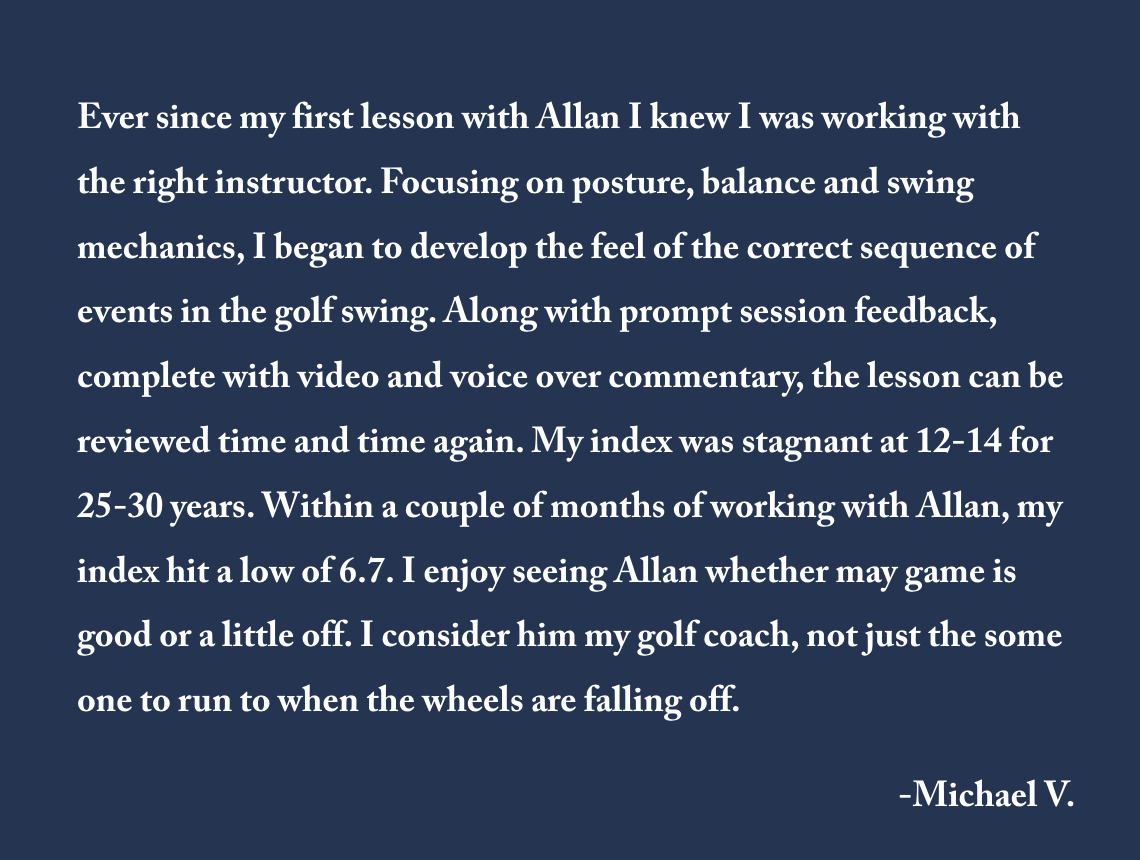 SAVE 44%: 20-min Online Swing Analysis with Allan Belden